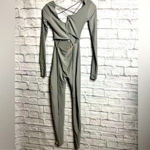 skims lace up cat suit NWT xxs